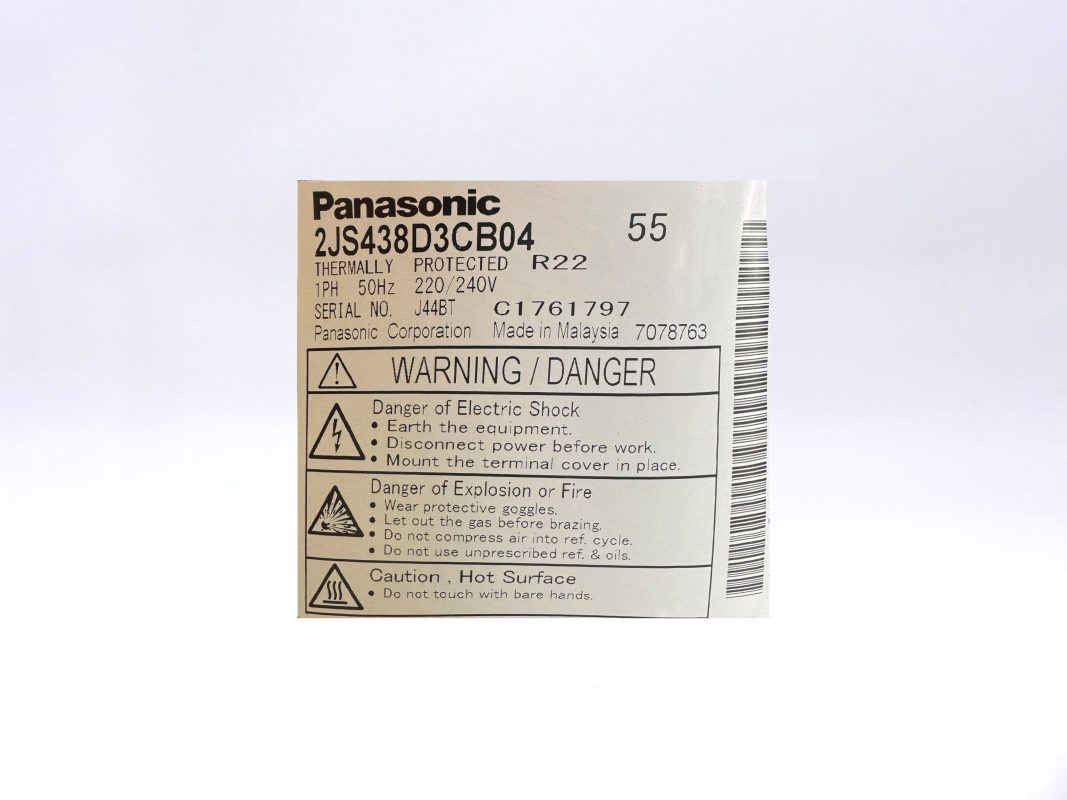 کمپرسور پاناسونیک شماره فنی 2JS438D3CB04